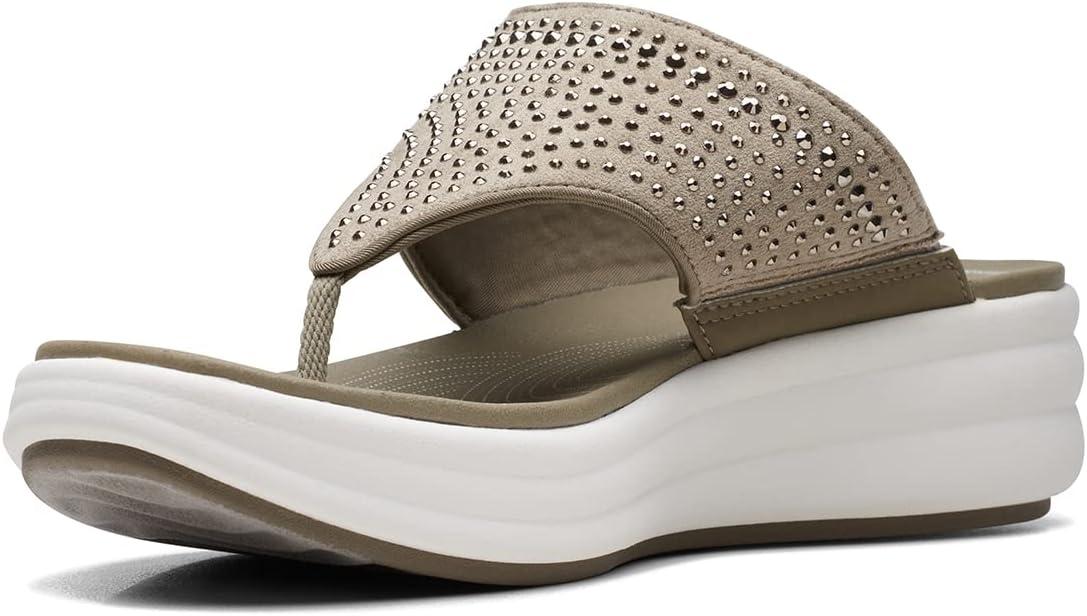imageClarks Womens Drift Jaunt Wedge SandalOlive