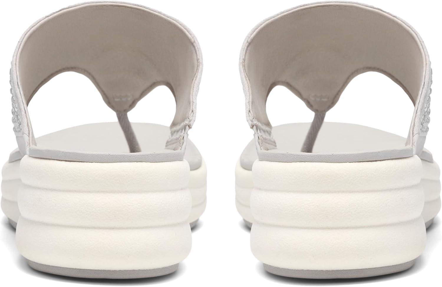 imageClarks Womens Drift Jaunt Wedge SandalSilver