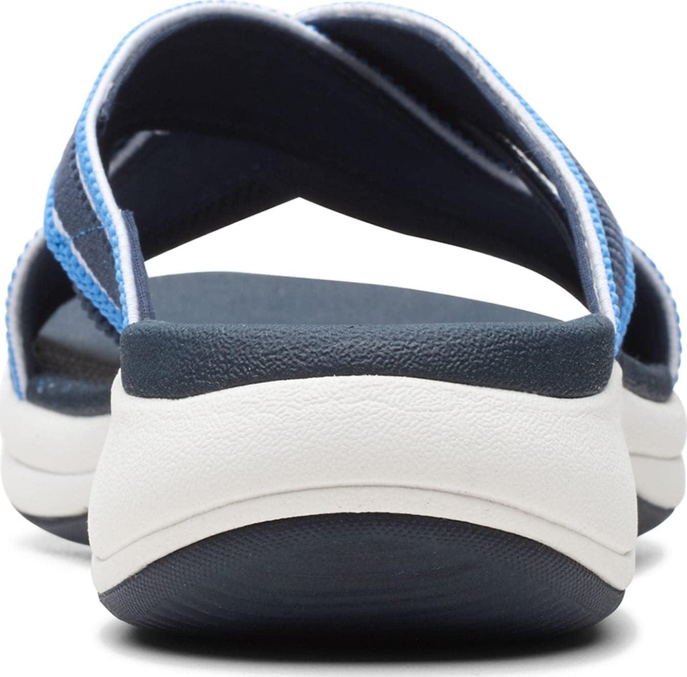 imageClarks Womens Roseville Bay Flat SandalsDark Navy Textile