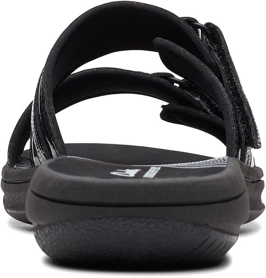 imageClarks womens Breeze PiperSlide SandalBlack Patent