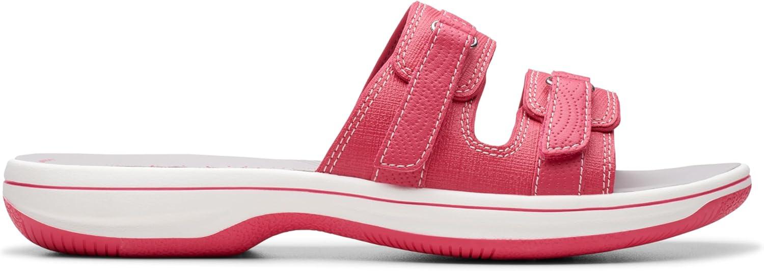 imageClarks womens Breeze PiperSlide SandalBright Pink