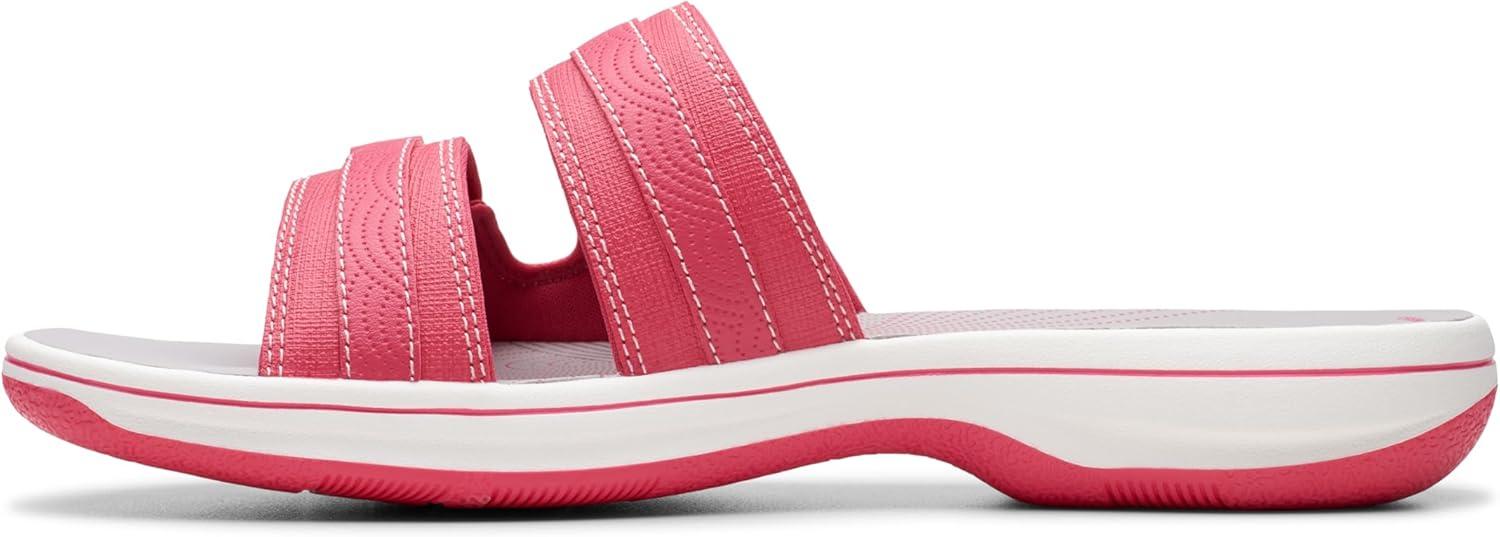 imageClarks womens Breeze PiperSlide SandalBright Pink