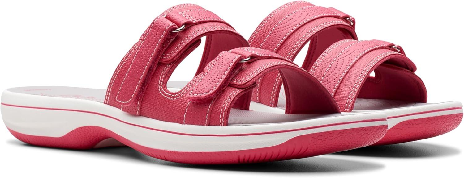 imageClarks womens Breeze PiperSlide SandalBright Pink