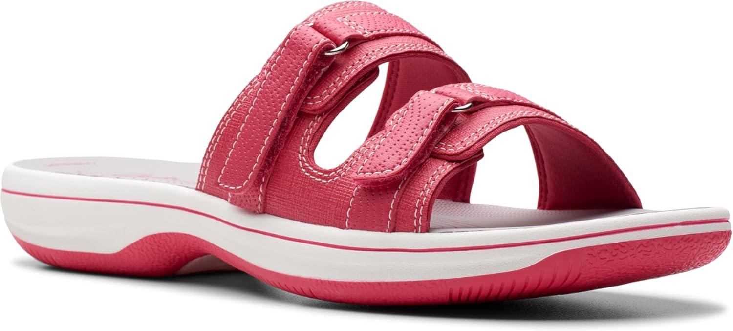 imageClarks womens Breeze PiperSlide SandalBright Pink