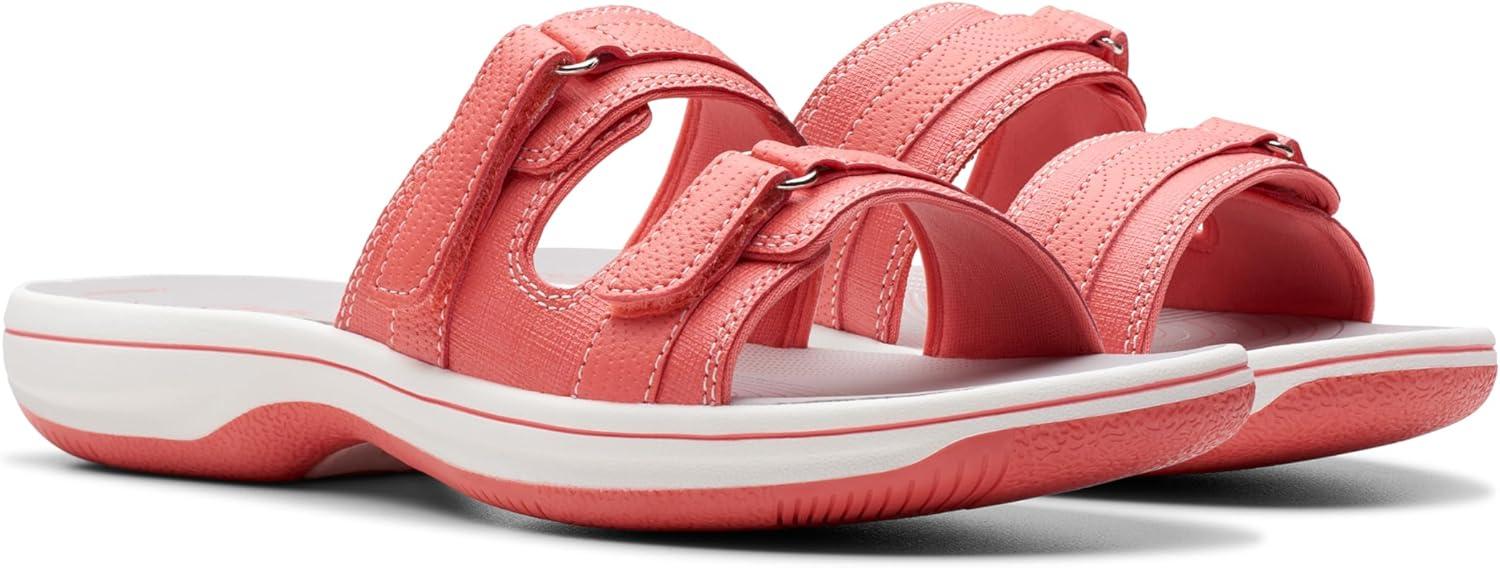 imageClarks womens Breeze PiperSlide SandalCoral