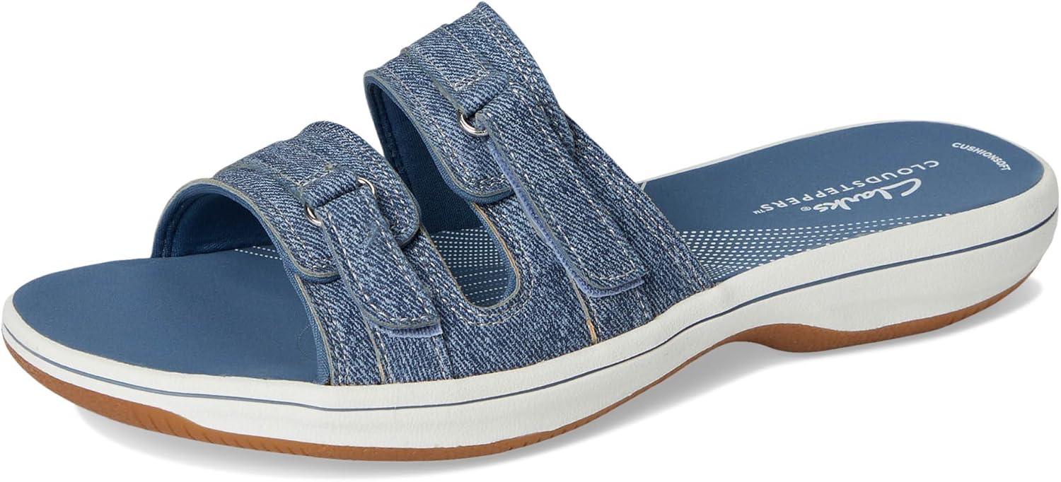 imageClarks womens Breeze PiperSlide SandalDark Denim