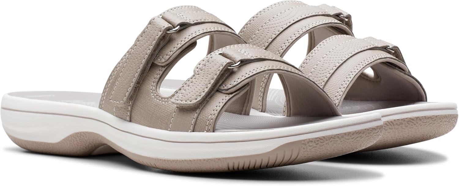 imageClarks womens Breeze PiperSlide SandalLight Taupe