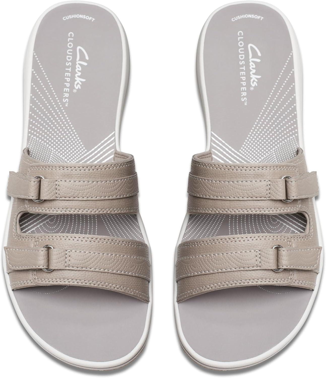 imageClarks womens Breeze PiperSlide SandalLight Taupe