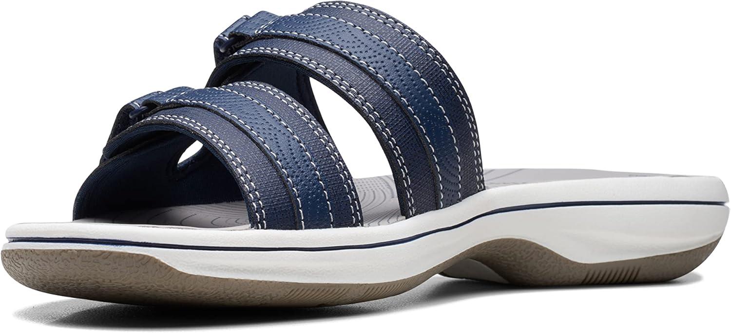 imageClarks womens Breeze PiperSlide SandalNavy