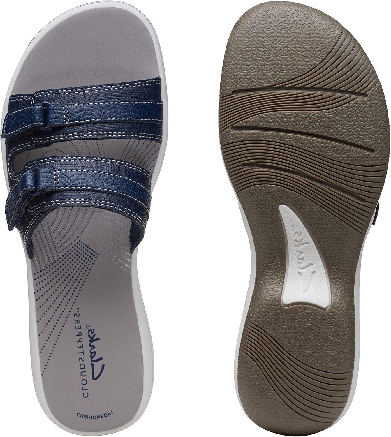 imageClarks womens Breeze PiperSlide SandalNavy