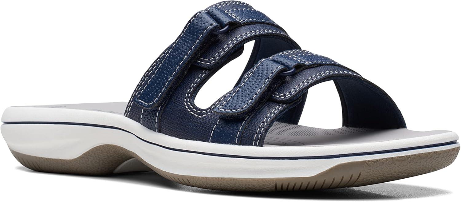 imageClarks womens Breeze PiperSlide SandalNavy
