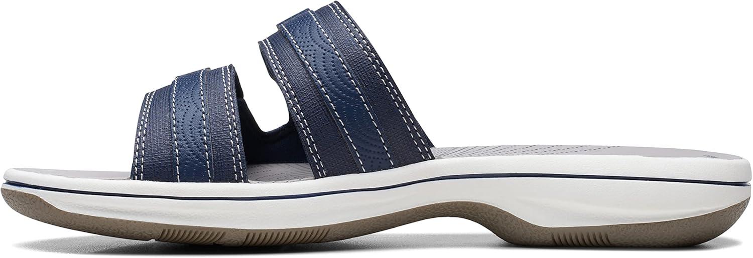 imageClarks womens Breeze PiperSlide SandalNavy