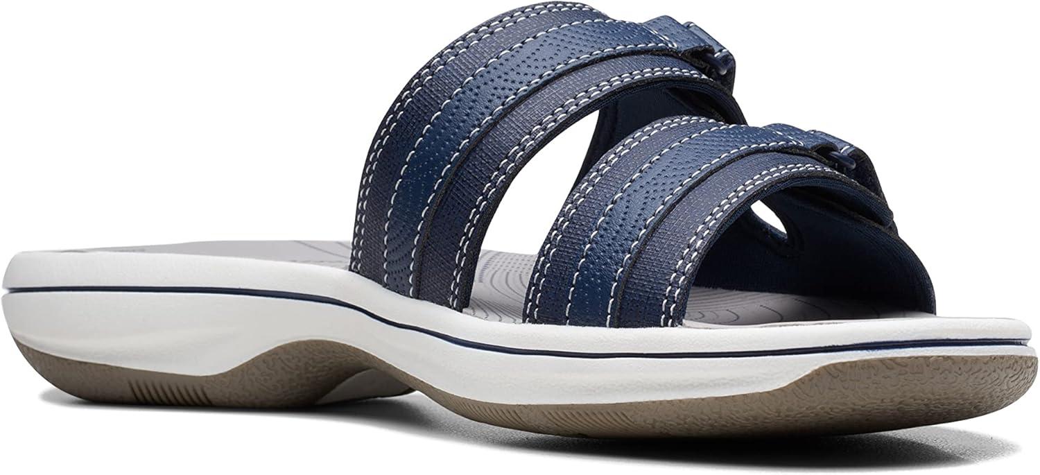 imageClarks womens Breeze PiperSlide SandalNavy