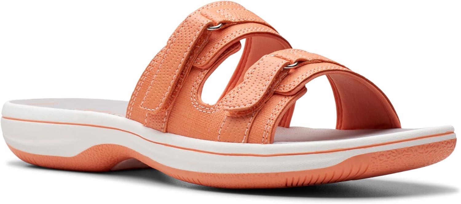 imageClarks womens Breeze PiperSlide SandalTangerinePop