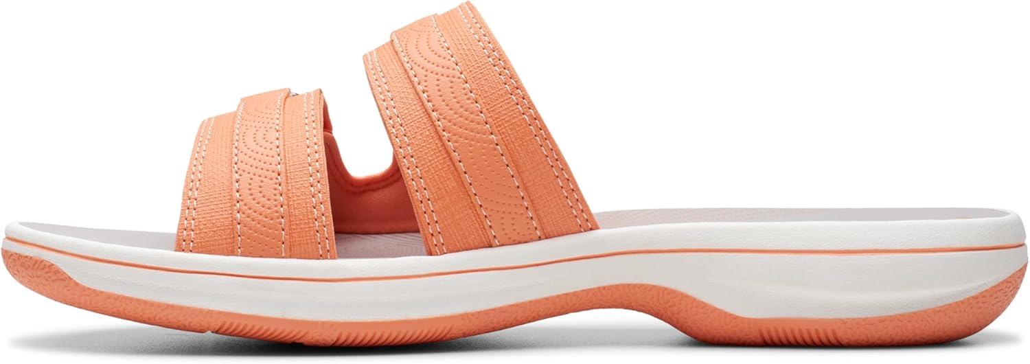 imageClarks womens Breeze PiperSlide SandalTangerinePop