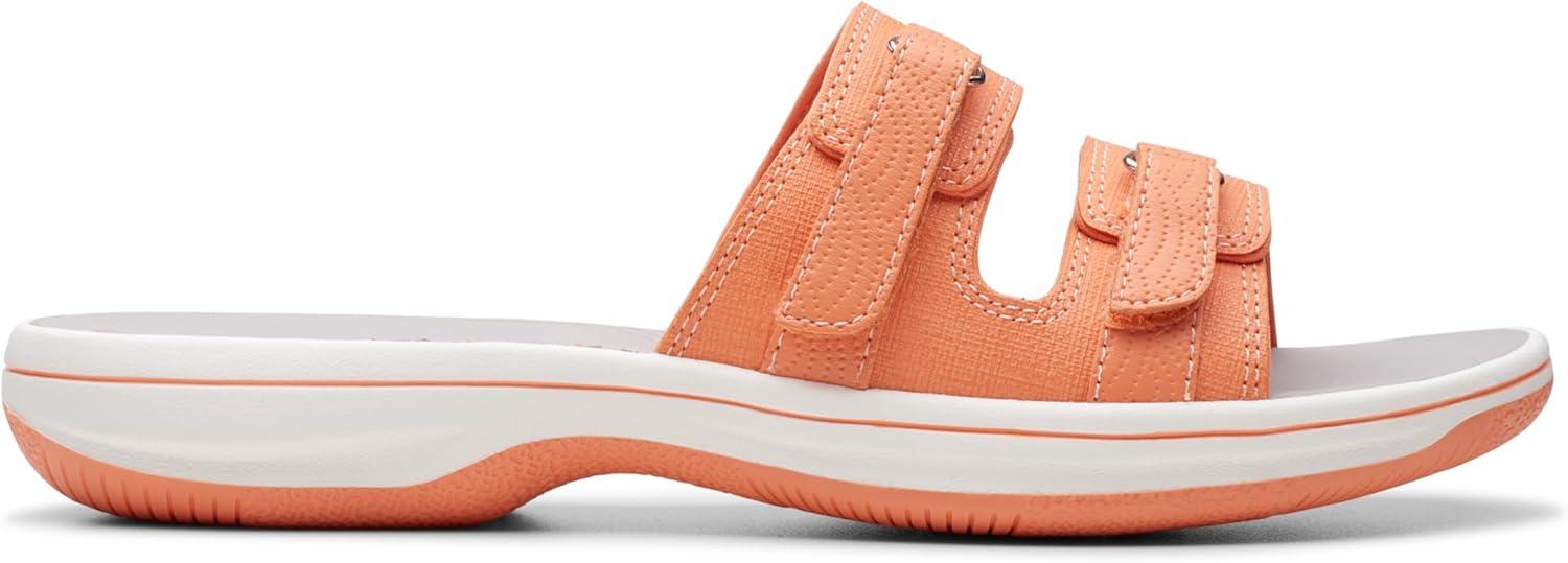 imageClarks womens Breeze PiperSlide SandalTangerinePop
