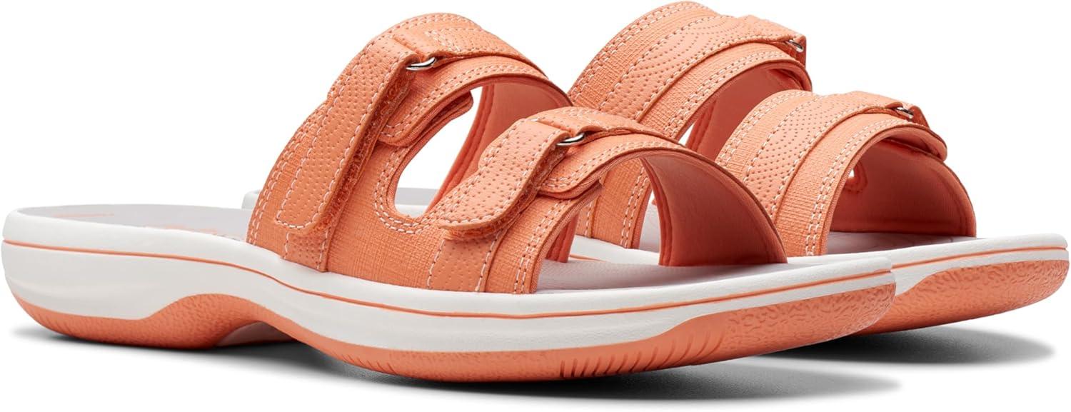 imageClarks womens Breeze PiperSlide SandalTangerinePop