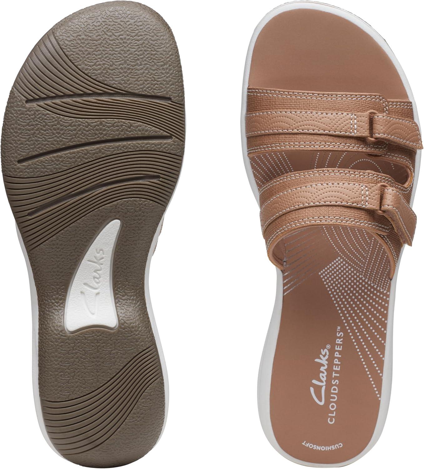 imageClarks womens Breeze PiperSlide SandalWarm Beige