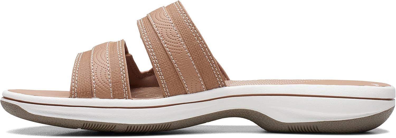 imageClarks womens Breeze PiperSlide SandalWarm Beige