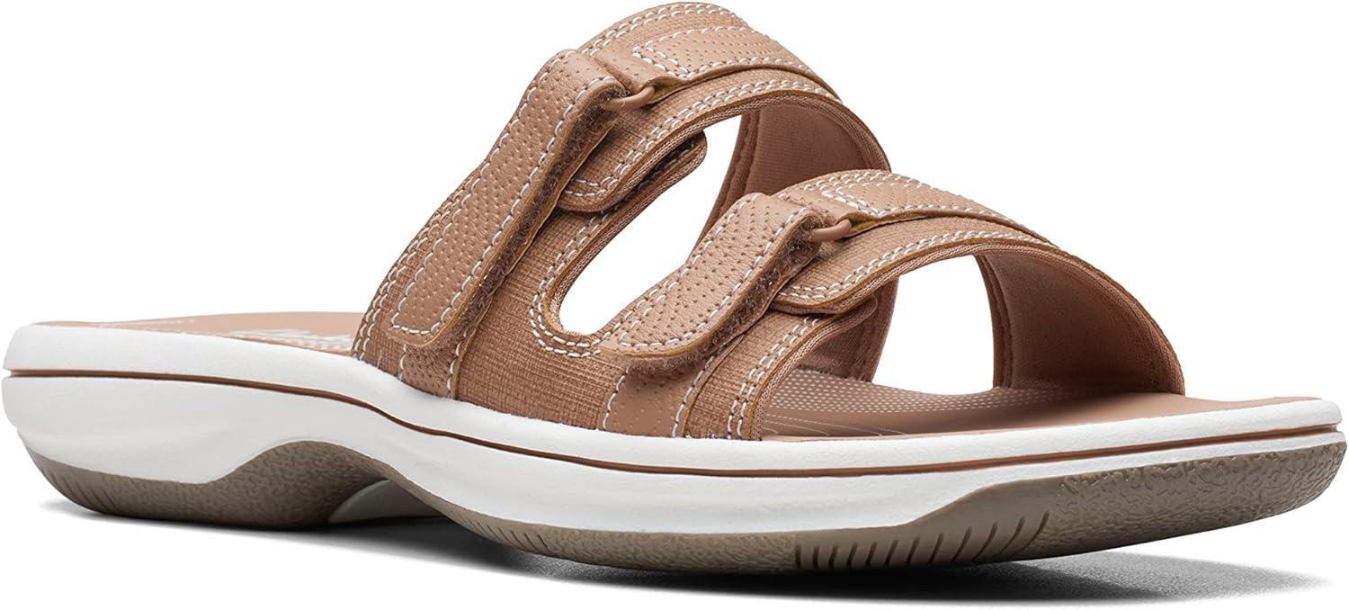 imageClarks womens Breeze PiperSlide SandalWarm Beige