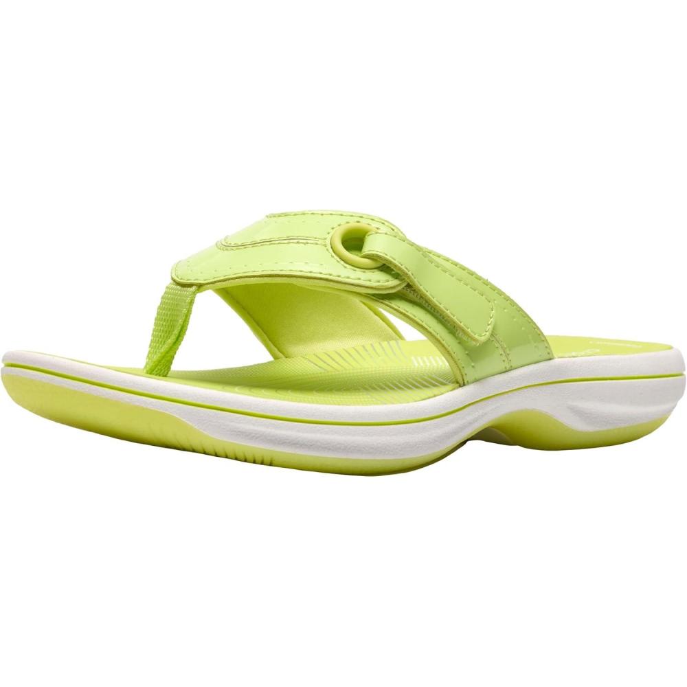 imageClarks Womens Breeze Reyna Cloudsteppers FlipFlopLime