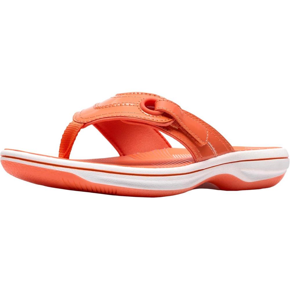 imageClarks Womens Breeze Reyna Cloudsteppers FlipFlopOrange
