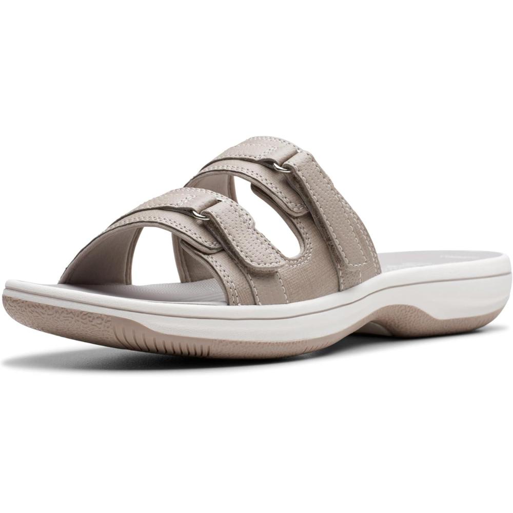 imageClarks womens Breeze PiperSlide SandalLight Taupe