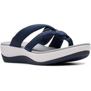 Clarks Women’s Arla Kaylie Flip-Flop(Navy Heather Textile)