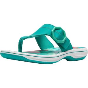 Clarks Women’s Breeze Cove Cloudsteppers Flip-Flop(Jade)
