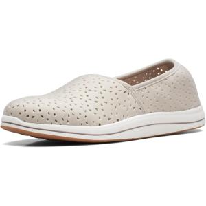 Clarks Women’s Breeze Emily Loafers(Light Taupe Synthetic)