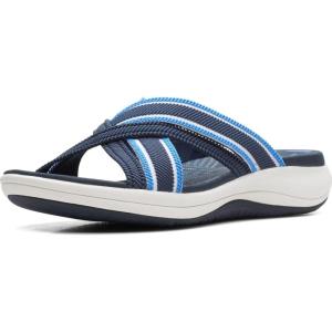 Clarks Women’s Roseville Bay Flat Sandals(Dark Navy Textile)