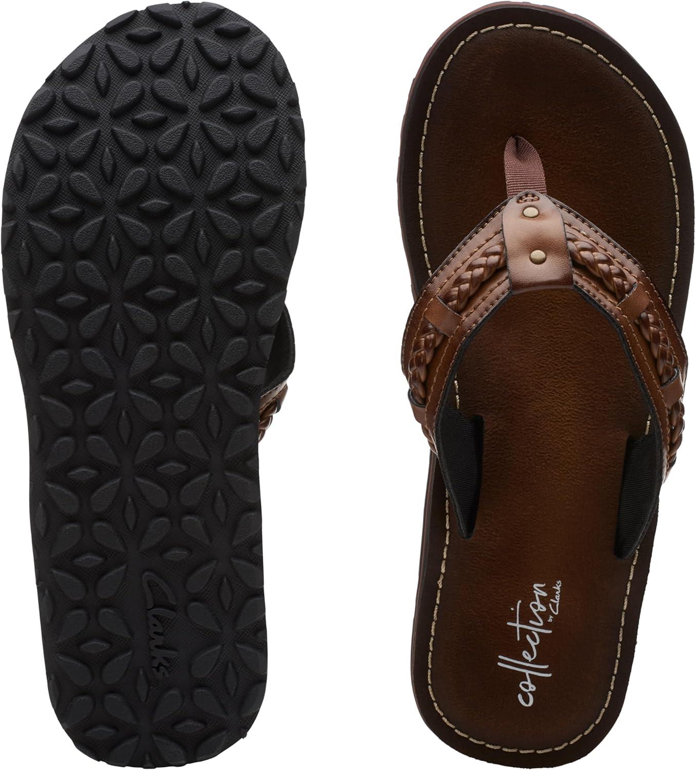 imageClarks Womens Fenner Nerice Flip FlopHoney