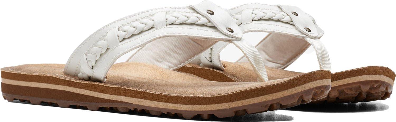 imageClarks Womens Fenner Nerice Flip FlopOff White Hanging