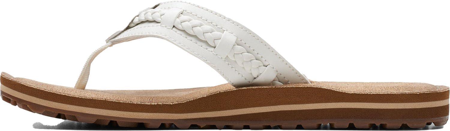 imageClarks Womens Fenner Nerice Flip FlopOff White Hanging
