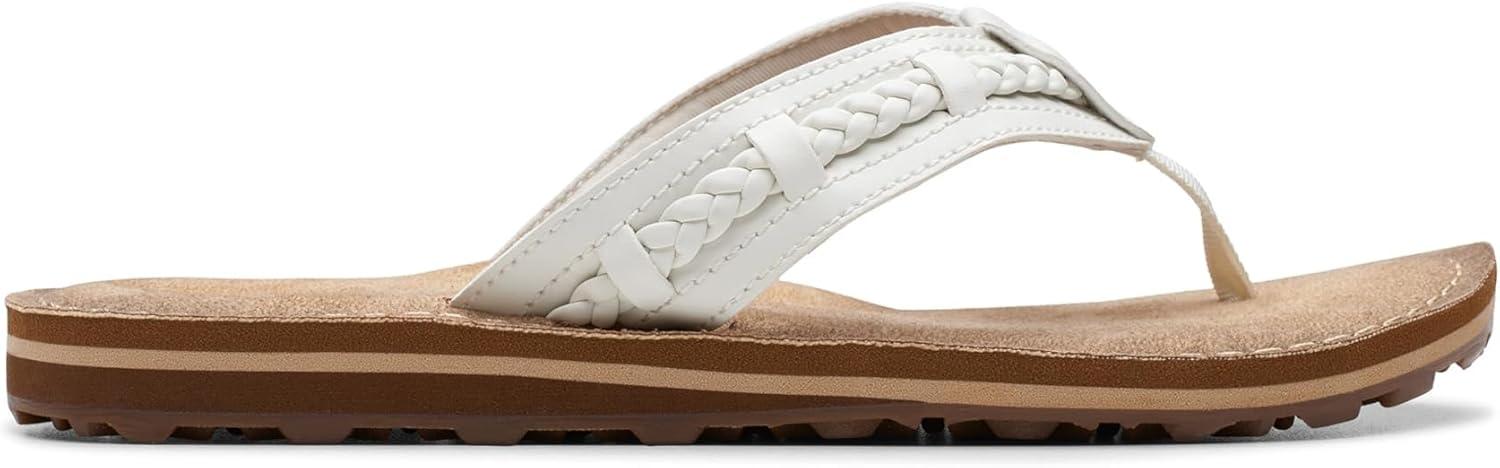 imageClarks Womens Fenner Nerice Flip FlopOffwhite