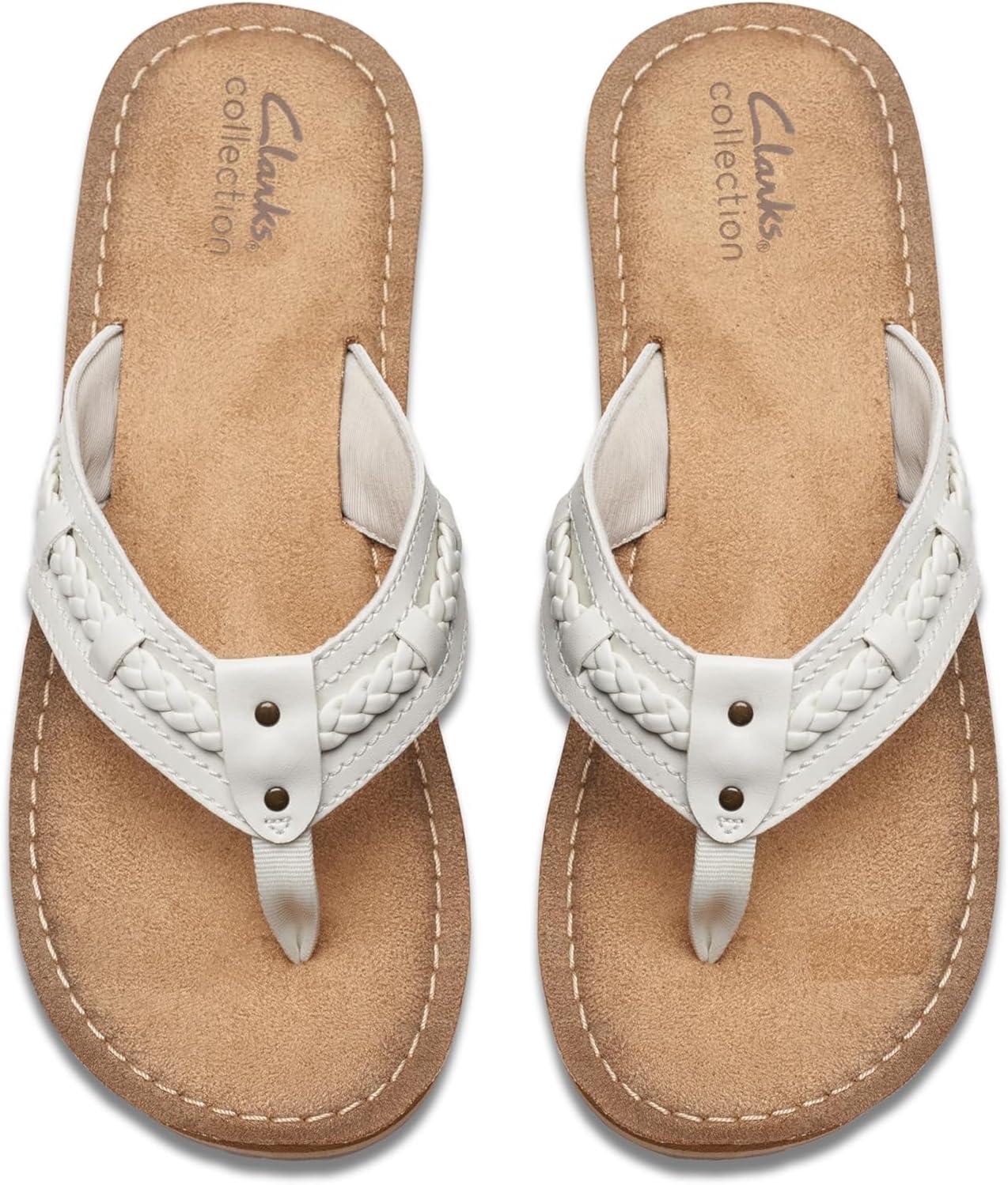 imageClarks Womens Fenner Nerice Flip FlopOffwhite