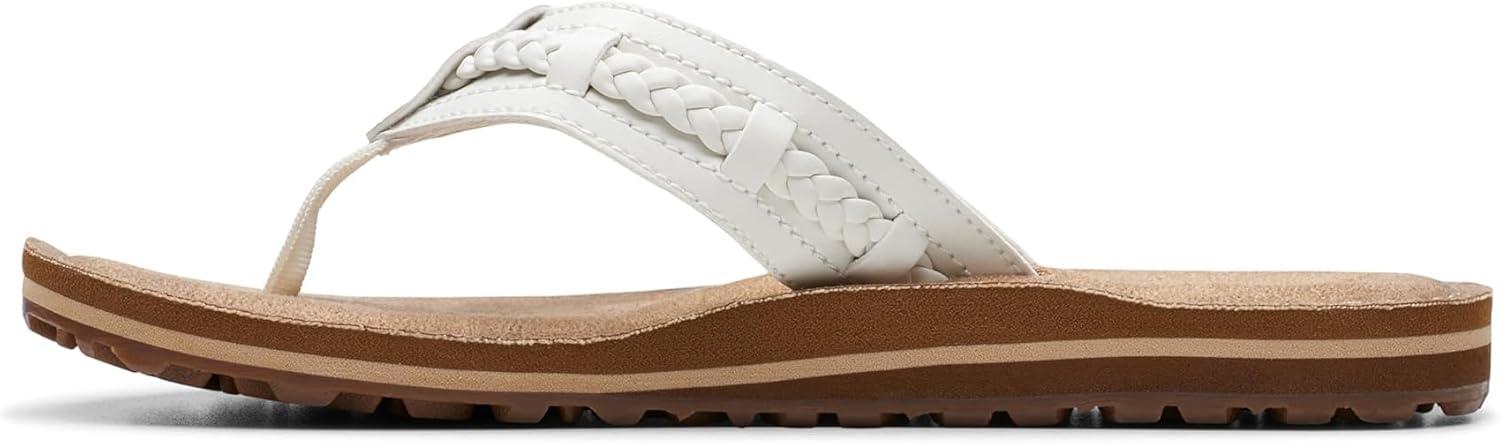 imageClarks Womens Fenner Nerice Flip FlopOffwhite