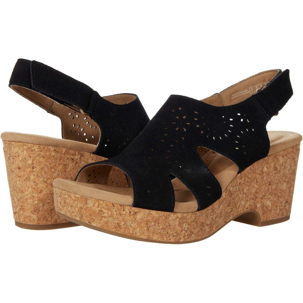 imageClarksBlack Suede