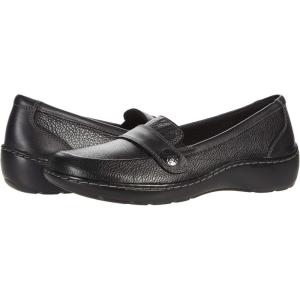Clarks Women’s Cora Daisy Loafers(Black Tumbled)