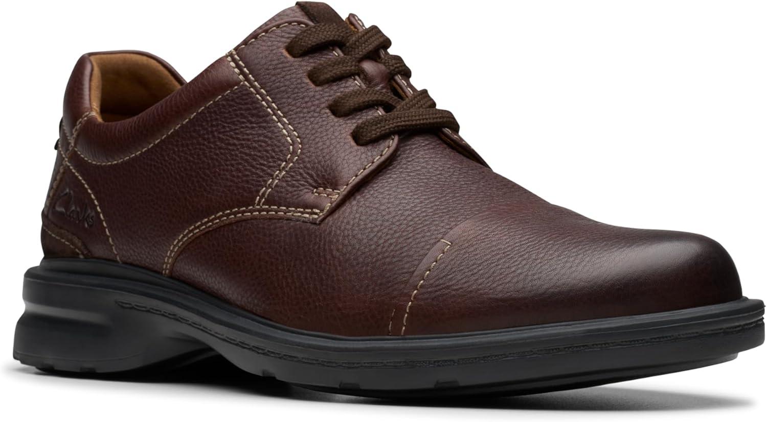 imageClarks Mens Gessler CapBlack Leather