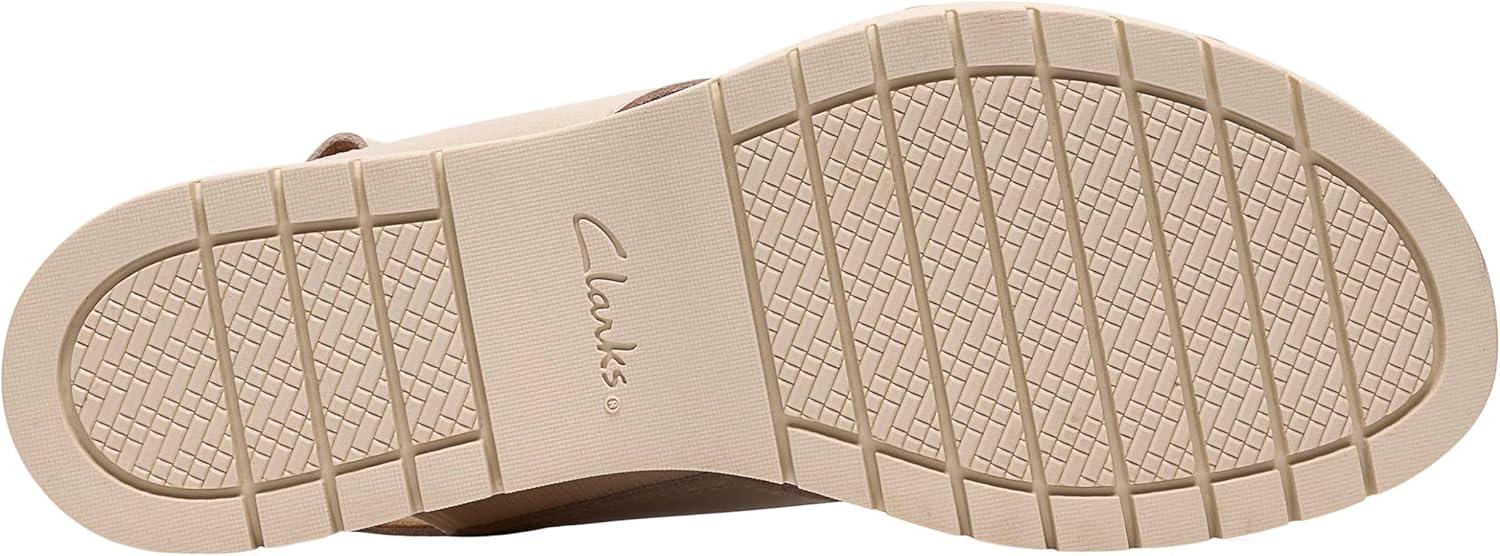 imageClarks Womens Diaz Cross Wedge SandalCream Leather