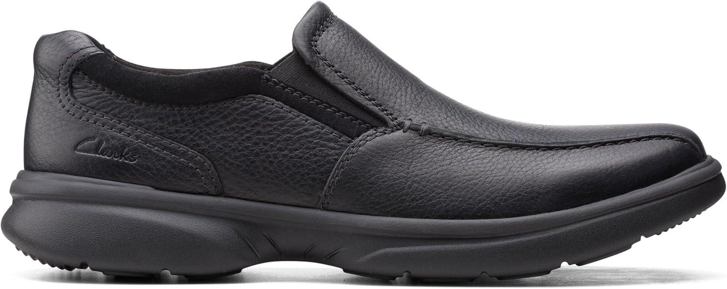 imageClarks Mens Bradley StepBlack Drum Leather