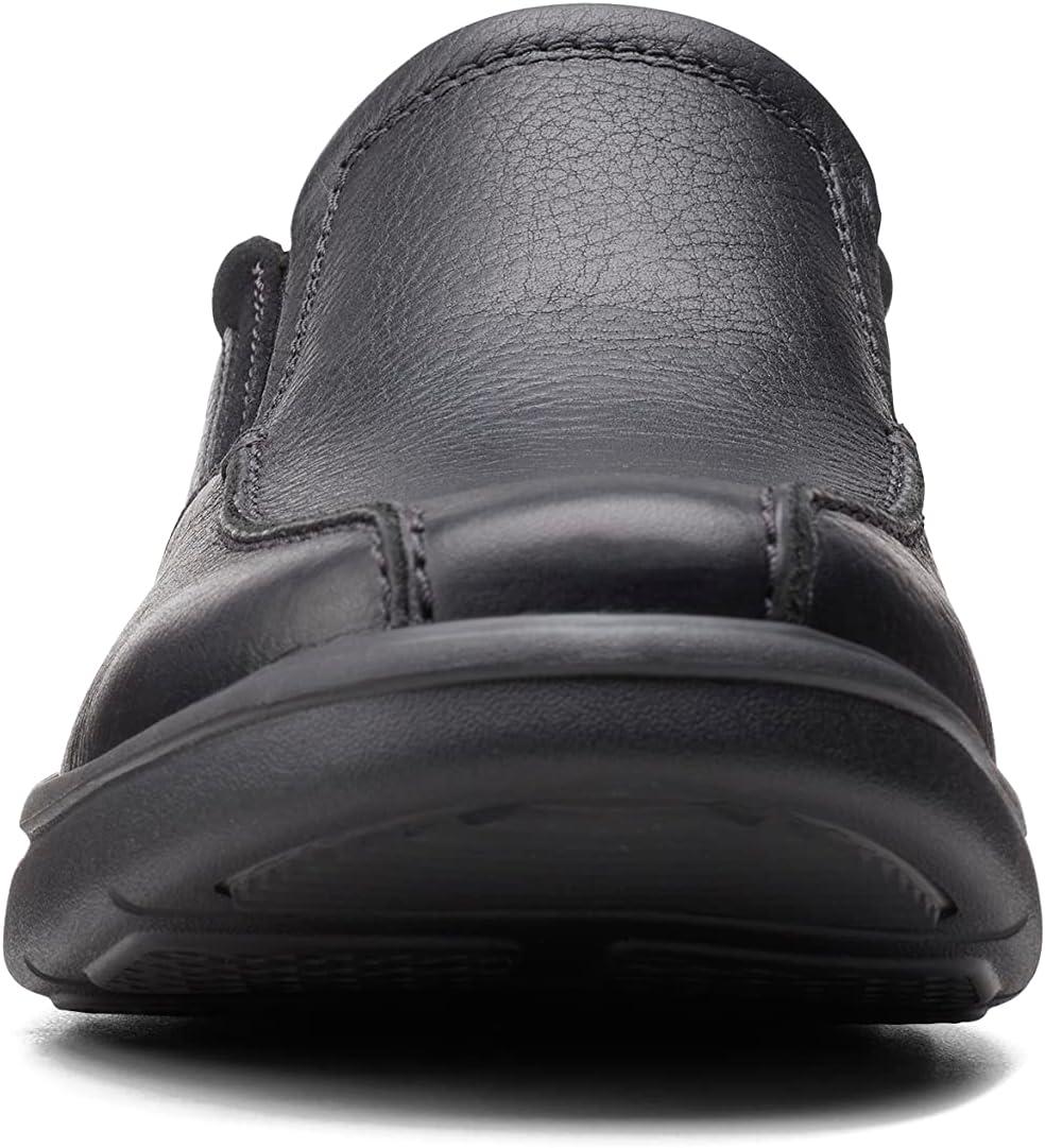 imageClarks Mens Bradley StepBlack Tumbled Leather