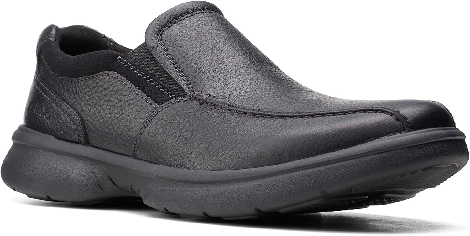 imageClarks Mens Bradley StepBlk Tumbled Lea
