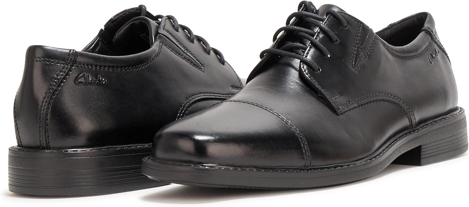imageClarks Mens Cosgrove CapBlack Leather