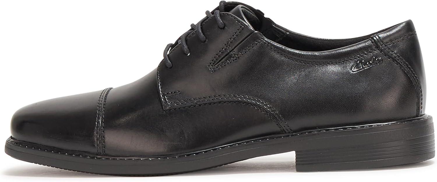 imageClarks Mens Cosgrove CapBlack Leather