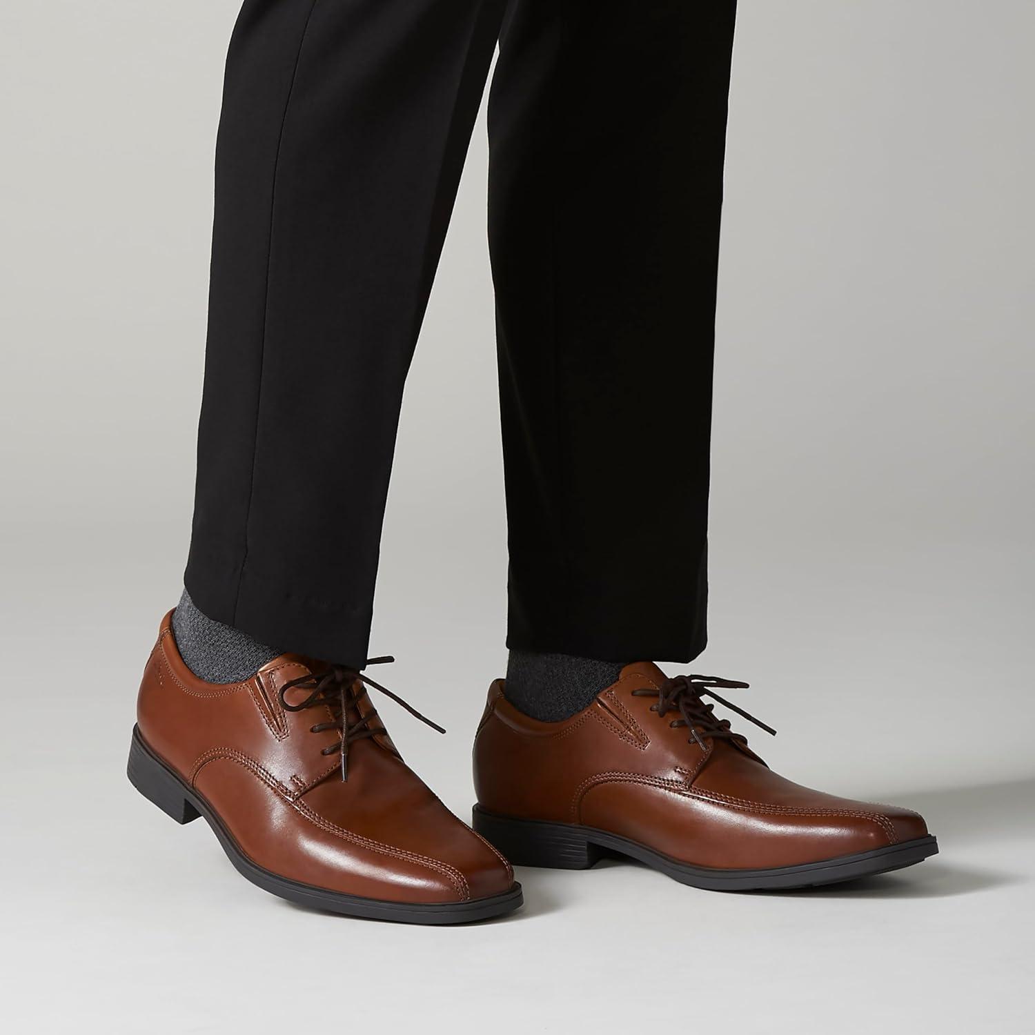 imageClarks Mens Derby LaceupBrown Dark Tan Lea