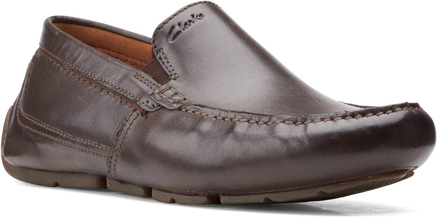 imageClarks Mens Markman PlainDriving Style LoaferDark Brown Leather
