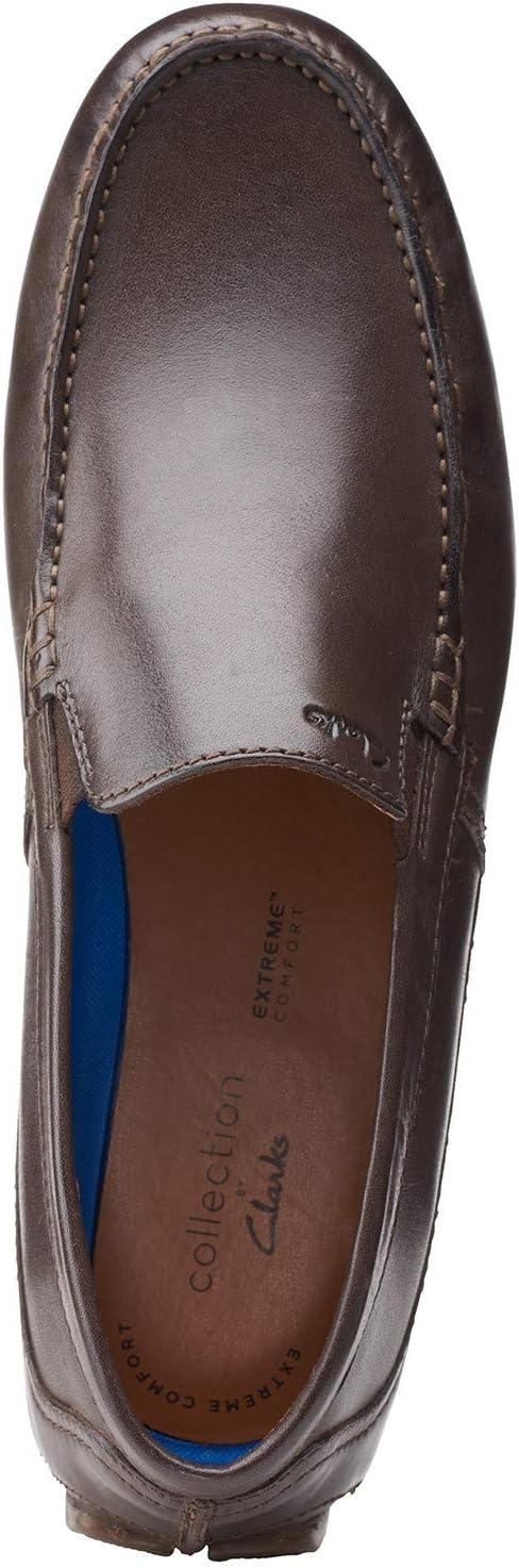 imageClarks Mens Markman PlainDriving Style LoaferDark Brown Leather