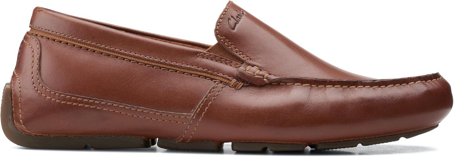 imageClarks Mens Markman PlainDriving Style LoaferDark Tan Leather